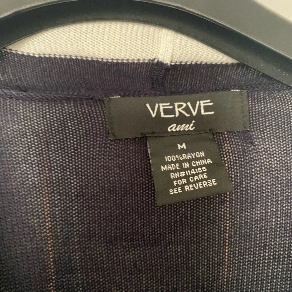 Black and White Striped Women's Sweater - Picture 3 of 6